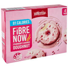 Fibre Now Strawberry Flavoured Doughnuts 4 Pack 92g